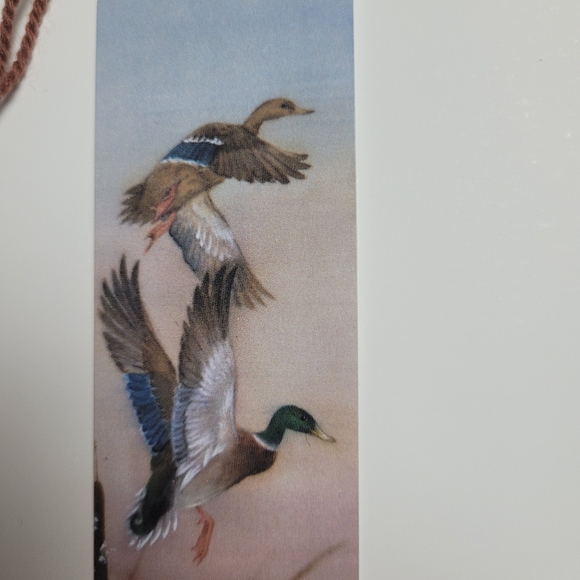 Vintage Lena Liu Mallard Ducks Tassel Bookmark 80s/90s Tag-A-Longs LL27 992-2725 - Picture 3 of 6